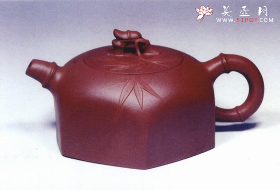 紫砂壶图片：大方竹 - 美壶网