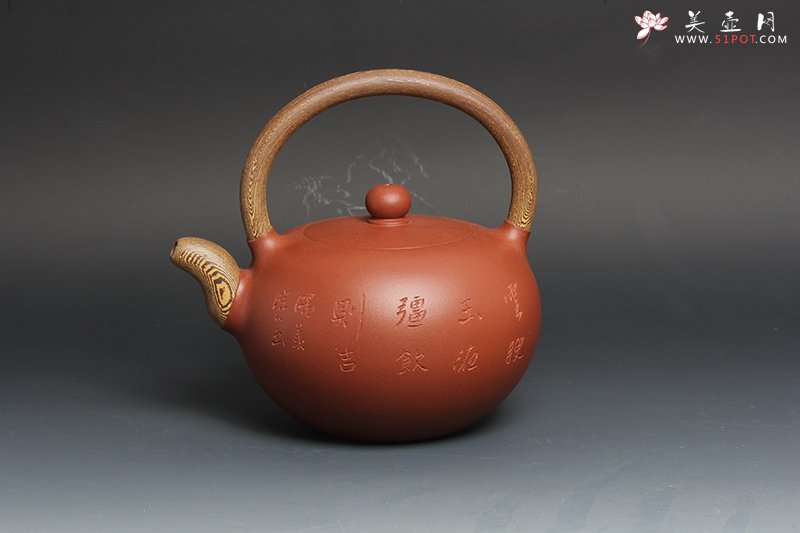 紫砂壶图片：玉润提梁 - 美壶网