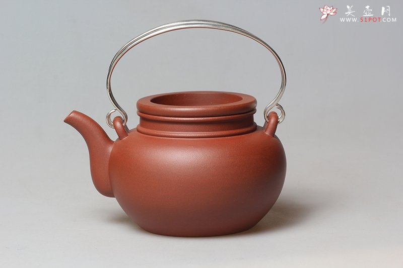 紫砂壶图片：银提寿星 - 美壶网