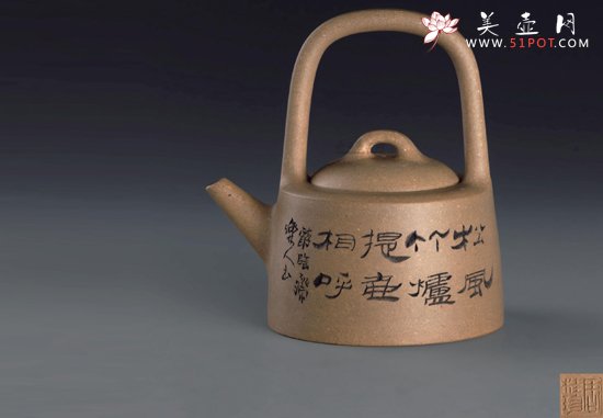 紫砂壶图片：曼生提梁 - 美壶网