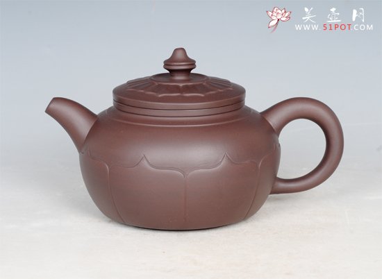 紫砂壶图片：双线菱花 - 美壶网