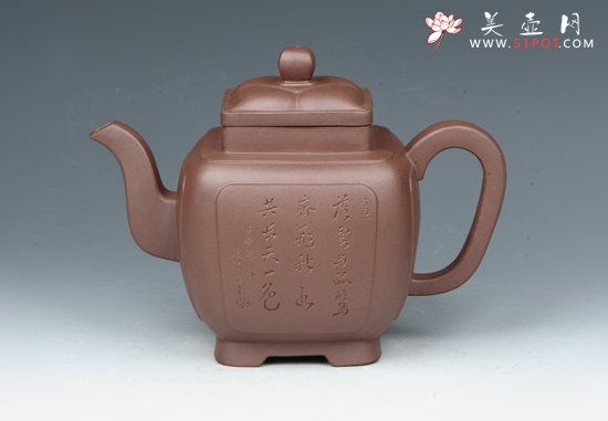 紫砂壶图片：四方菱花 - 美壶网