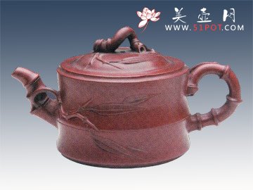 紫砂壶图片：一节竹段 - 美壶网