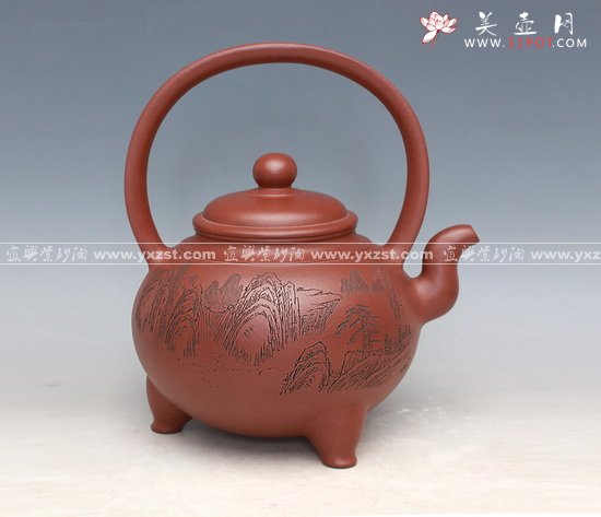 紫砂壶图片：貂蝉提梁 - 美壶网