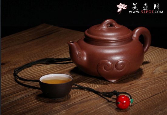 紫砂壶图片：三足如意 - 美壶网