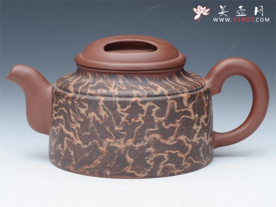 紫砂壶图片：绞泥牛盖 - 美壶网