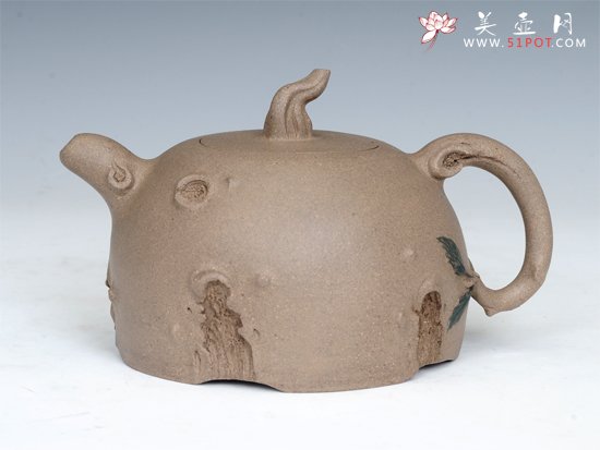 紫砂壶图片：半月树瘿 - 美壶网