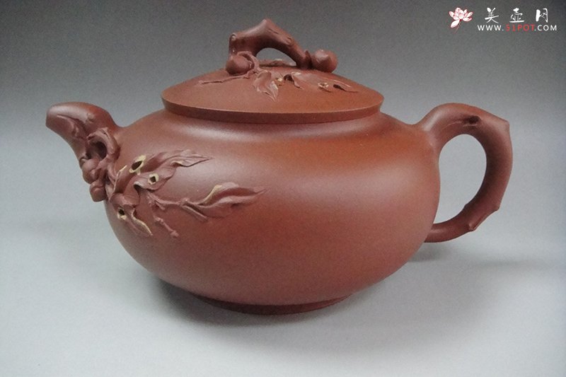 紫砂壶图片：花桃 - 美壶网