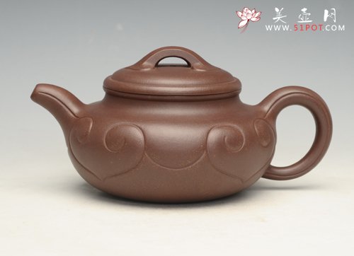 紫砂壶图片：仿鼓如意 - 美壶网