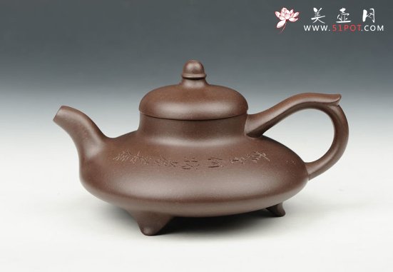 紫砂壶图片：三足神灯壶 - 美壶网