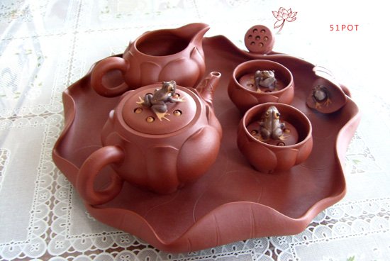 紫砂壶图片：蛙之家套壶 - 美壶网