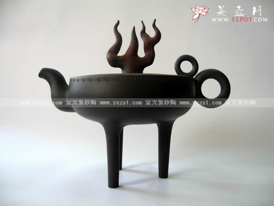 紫砂壶图片：圣火飞扬 - 美壶网