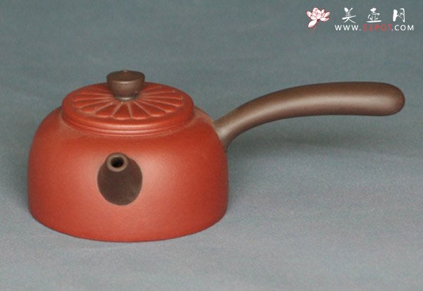 紫砂壶图片：横把小菊花 - 美壶网