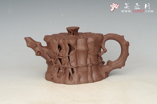 紫砂壶图片：束柴三友 - 美壶网