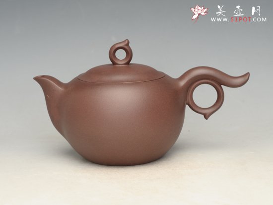 紫砂壶图片：飞翔 泥料：紫泥 容量：500cc - 美壶网