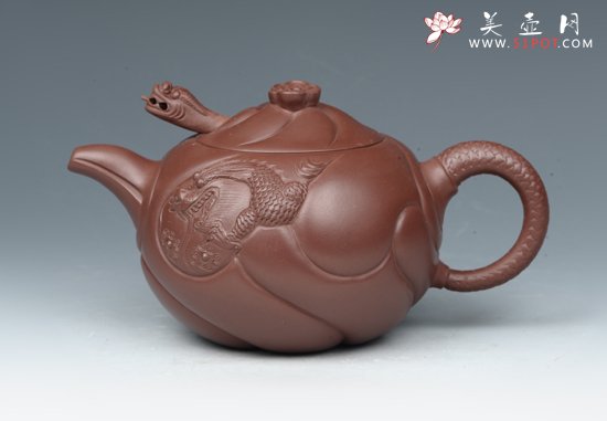 紫砂壶图片：鱼化龙壶 - 美壶网