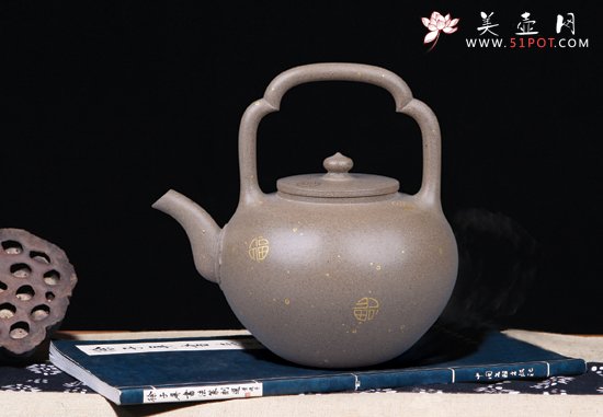 紫砂壶图片：吴径提梁 - 美壶网