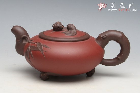 紫砂壶图片：富竹有余 - 美壶网