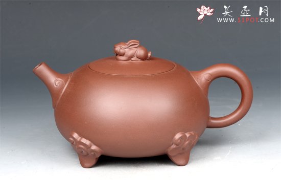 紫砂壶图片：如意兔 - 美壶网
