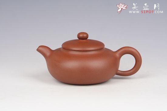 紫砂壶图片：扁古250cc全手工 - 美壶网