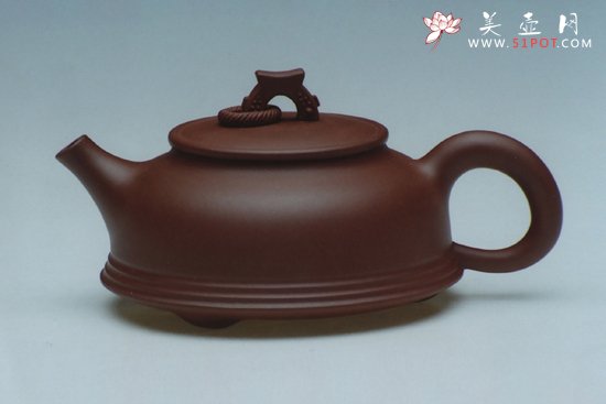 紫砂壶图片：三脚 玉环（清水泥 - 美壶网