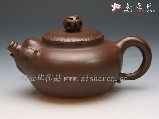紫砂壶图片：招财福猪 - 美壶网