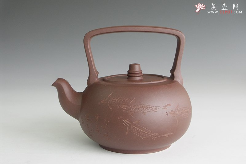 紫砂壶图片：汉风提梁 - 美壶网