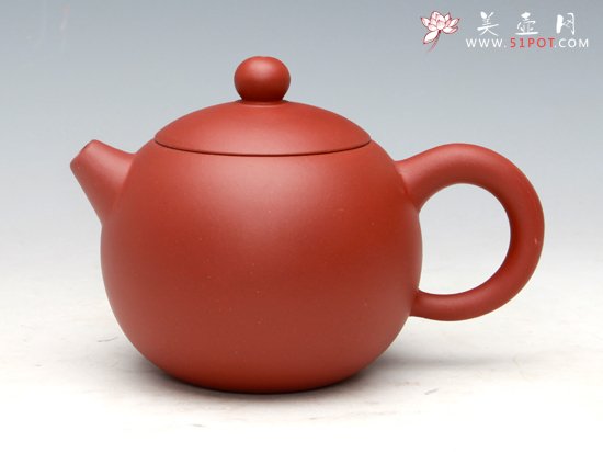 紫砂壶图片：圆球（清水泥）380ML - 美壶网