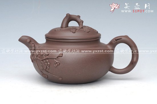 紫砂壶图片：梅花仿古 - 美壶网