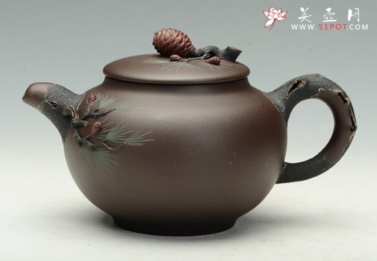 紫砂壶图片：松果 - 美壶网