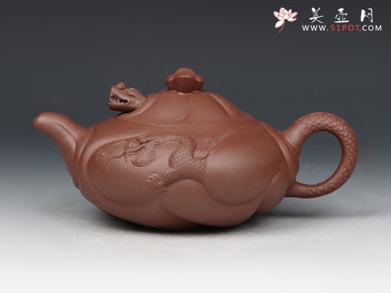 紫砂壶图片：鱼化龙 - 美壶网