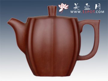 紫砂壶图片：四方抽角 - 美壶网