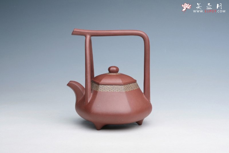 紫砂壶图片：三足提梁 - 美壶网