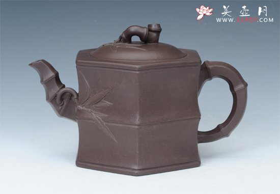 紫砂壶图片：六方竹节 - 美壶网