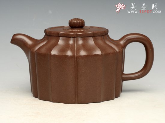 紫砂壶图片：菱花周盘 - 美壶网