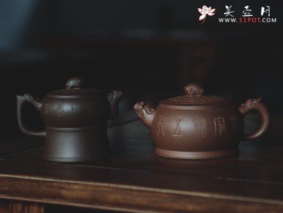 紫砂壶图片：鼓韵遗风系列 - 美壶网