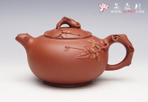 紫砂壶图片：玉兰春色 - 美壶网