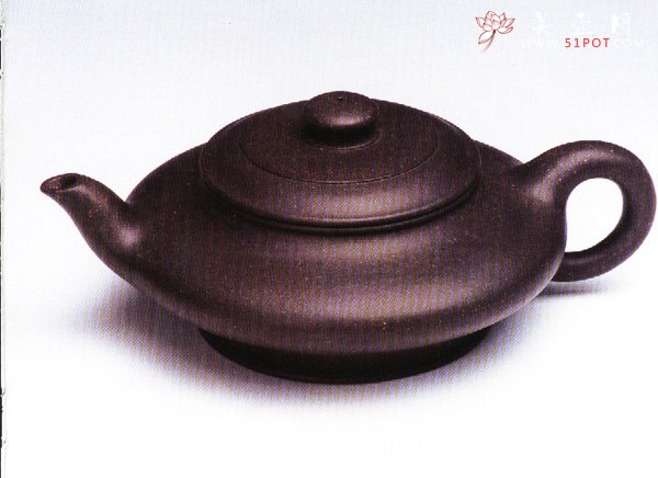紫砂壶图片：虚扁壶 - 美壶网