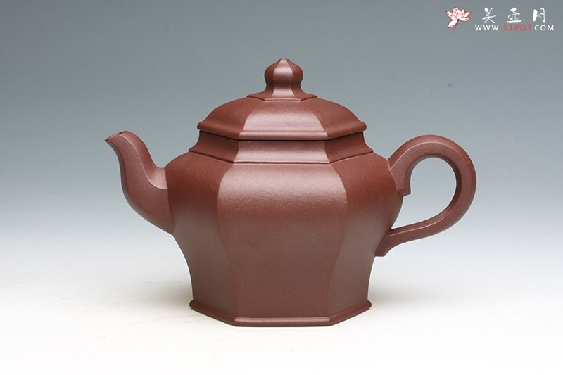 紫砂壶图片：六方如意壶 - 美壶网
