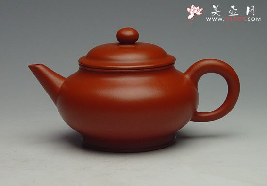 紫砂壶图片：朱泥潘壶 - 美壶网