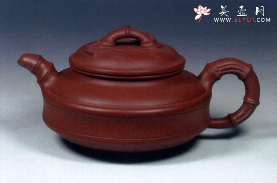 紫砂壶图片：双线竹鼓 - 美壶网