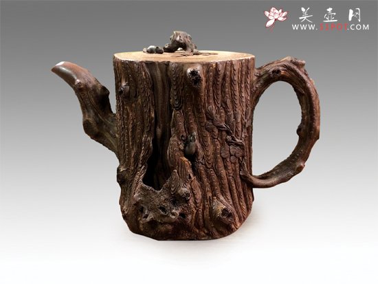 紫砂壶图片：树桩 - 美壶网