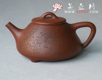 紫砂壶图片：子冶石瓢壶 - 美壶网