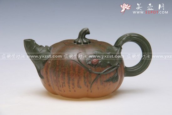 紫砂壶图片：七彩南瓜 - 美壶网