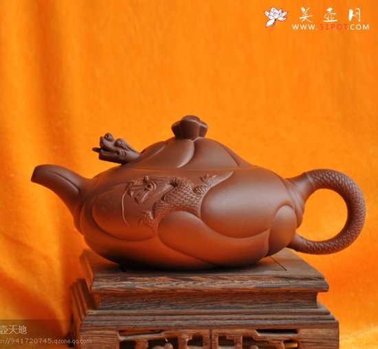 紫砂壶图片：鱼化龙 - 美壶网