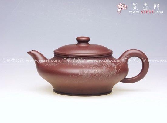 紫砂壶图片：虚扁 - 美壶网