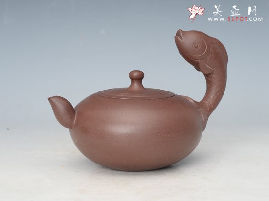 紫砂壶图片：鱼乐 - 美壶网