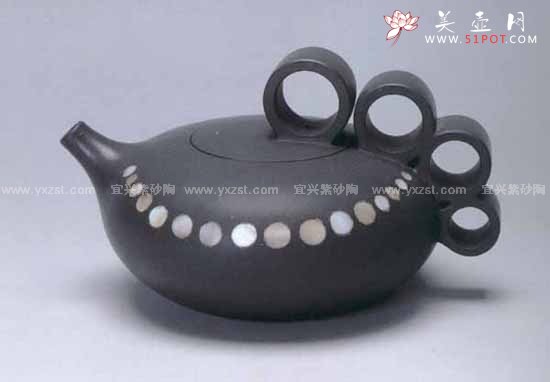 紫砂壶图片：珍珠翡翠壶 - 美壶网