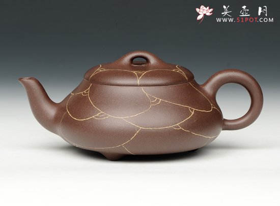 紫砂壶图片：汉棠石瓢 - 美壶网