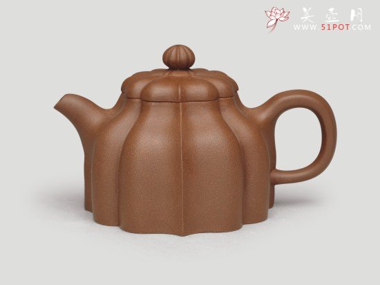 紫砂壶图片：玉钟菱花 - 美壶网